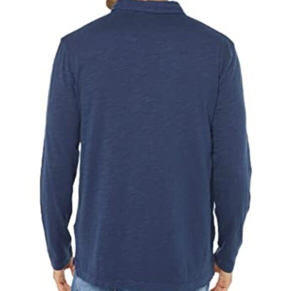 Salt Point Long Sleeve Slub Jersey Polo - Picture 3 of 3